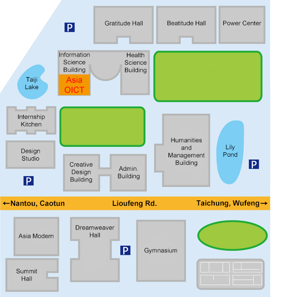 OICT Location Schematic Diagram